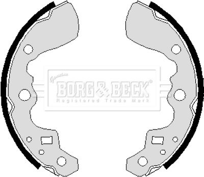 BORG & BECK Комплект тормозных колодок BBS6237